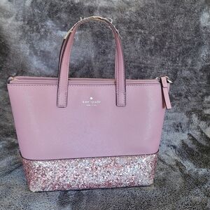 Kate Spade Pink Glitter Tote Bag